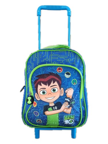 ZAINO SCUOLA MATERNA TROLLEY ASILO BEN 10 TEN 2 TASCHE 30X25X11 CM BAMBINO  BIMBO | eBay
