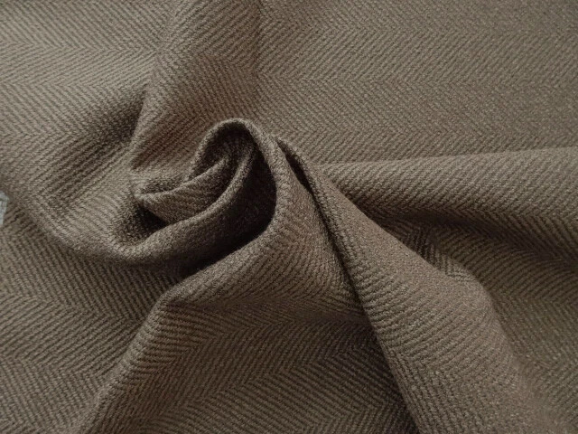 VALDESE JUMPER CHOCOLATE BROWN HERRINGBONE CHENILLE UPHOL FABRIC $14.99/YD BTY - Image 4 of 4