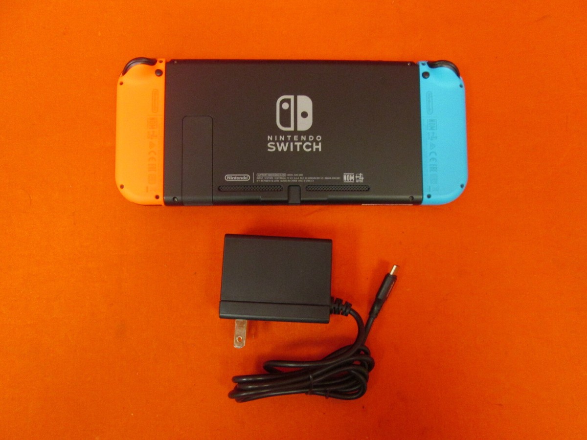 Nintendo Switch System Tablet And Red Blue Joycon Set Very