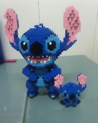 Lilo & Stitch Nano Bausteine 2 in 1 Cartoon entzückend bestes Geschenk für Kinder UK