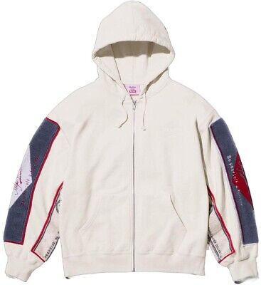 Supreme Martine Rose Towel Zip Up Hooded Sweatshirt White Supreme Martine Rose Towel Zip Up Hooded Sweatshirt White
