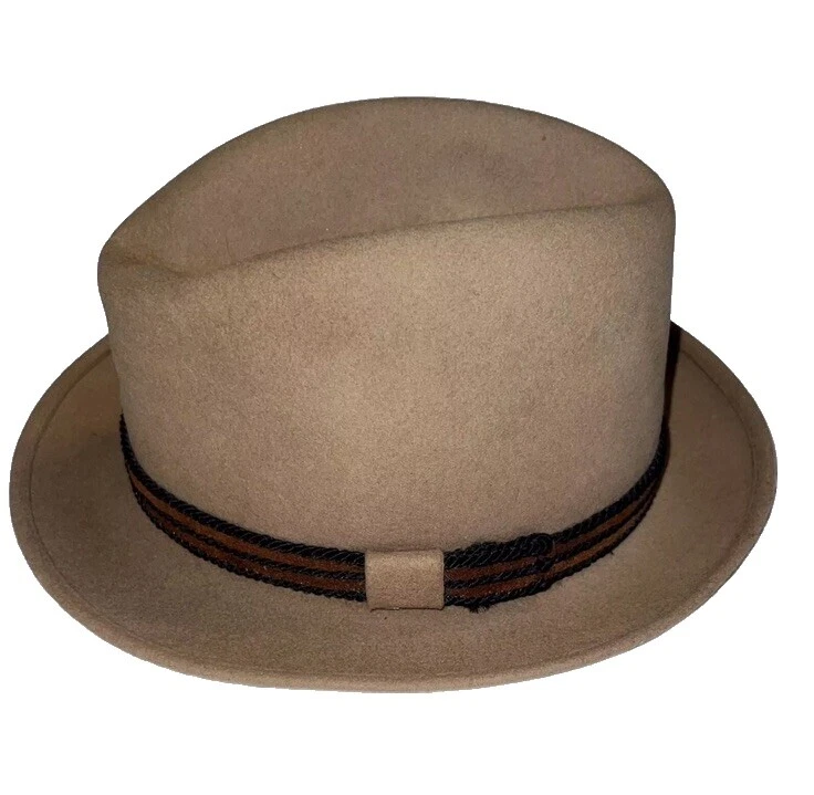 Fedora Sombreros Vintage Diario de 100% de Lana para Hombres