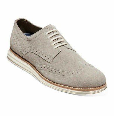 gray suede oxfords