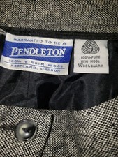 Vntg Pendleton Women's 100 Pure Virgin Wool/Silk Lined Trousers Pants Sz 8 Gray