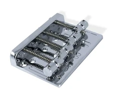 Bass Bridge 57mm 4 String thru body bridge Chrome Bitterroot 080650CH