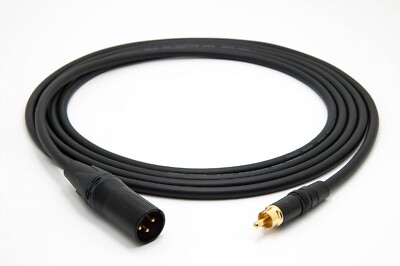 Mogami 3080 SPDIF to AES Digital Black Cable 110 Ohm | Neutrik RCA | XLR Male