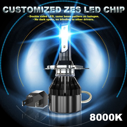 Para For Pontiac Vibe 2003 2004 2005 2006 2007 2008 faro LED+luces antiniebla 4x - Picture 5 of 20