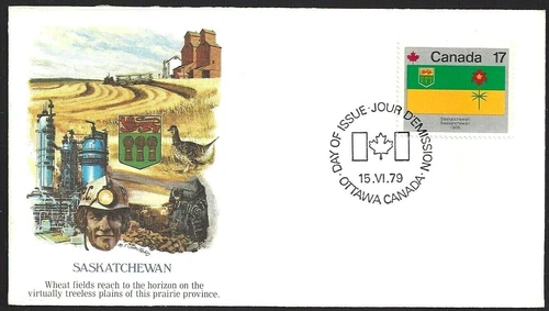 🍁Canada  #828   "SASKATCHEWAN"  Brand New  1979  Fleetwood Cover