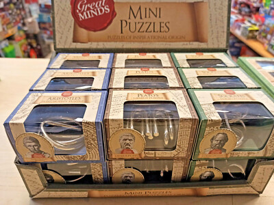Rompicapo Puzzle - Mini Puzzle Great Minds Professor Puzzle 1 Puzzle in metallo