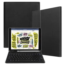 For iPad Air 3rd Gen/iPad Pro 10.5" Folio Leather Case with Keyboard Smart Cover