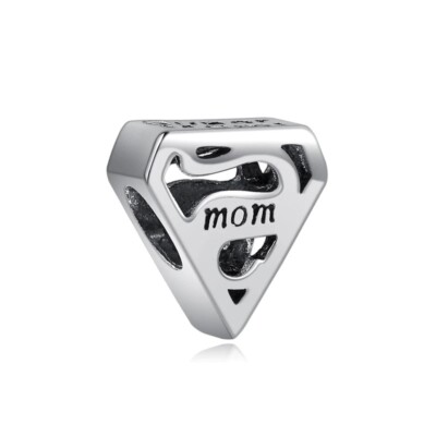   Charm Anhänger ''Super Mom'' passend für Bettelarmband oder Halsketten  