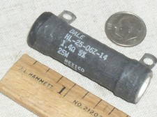1.4 OHM 25W 25 W WATT DALE POWER RESISTOR DUMMY TEST LOAD WIREWOUND CERAMIC USA