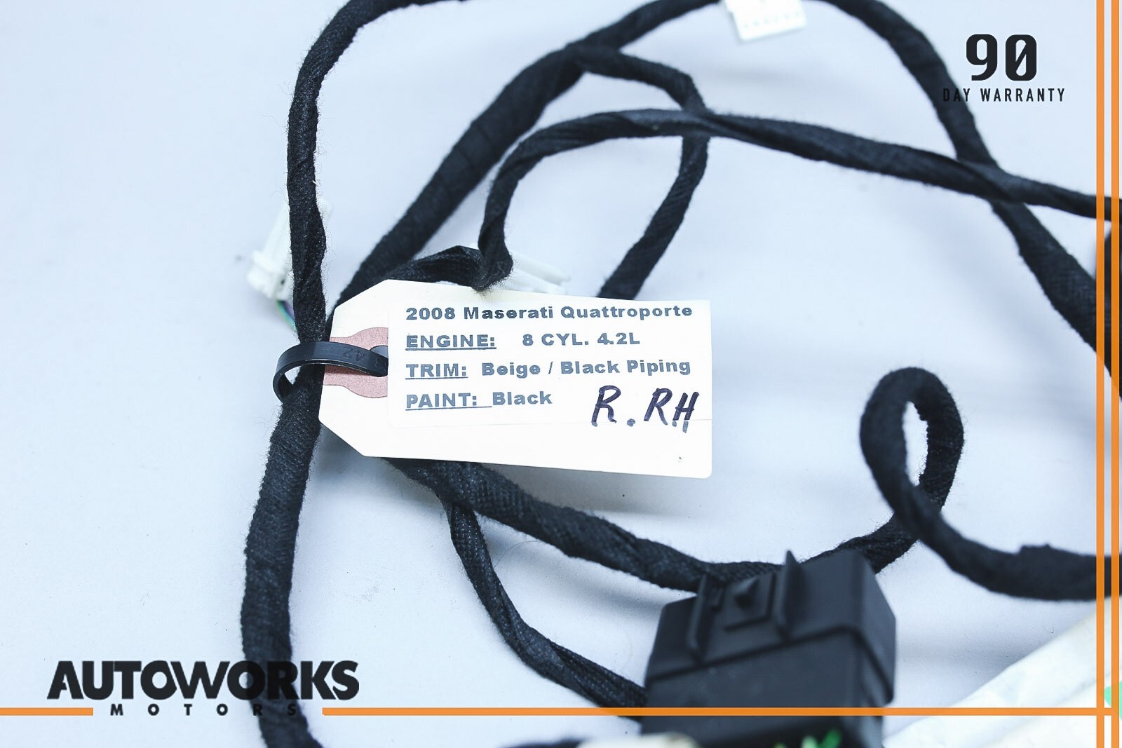 04-08 Maserati Quattroporte M139 Rear Right Passenger Side Door Wire Harness OEM