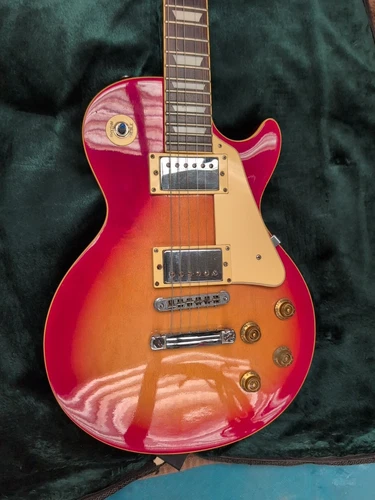 Electric Guitar Maison Les Paul Type Cherry Sunburst Color