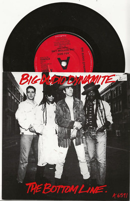 BIG AUDIO DYNAMITE (CLASH) THE BOTTOM LINE RARE 7 INCH UK PROMO SINGLE