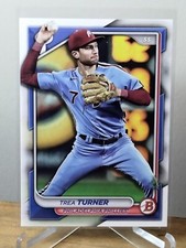 TREA TURNER 2024 Bowman Baseball Base Paper Card #4 Philadelphia Phillies SS