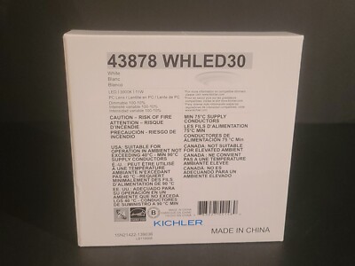 NEW IN BOX Kichler 6 in. 3000K White LED Flush Mount Ceiling Light