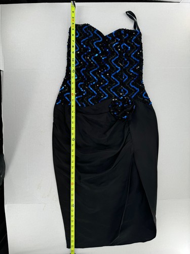 Vtg Gunne Sax Dress Sz 9/10 Sequin Cocktail Holiday Party 80’s Glam Strapless - Picture 17 of 17