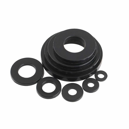 Lavadoras de plástico M2 M3 M4 M5 M6 M8 M10 M12 M16 M20 negras nailon se ajustan a pernos y tornillos - Imagen 4 de 9