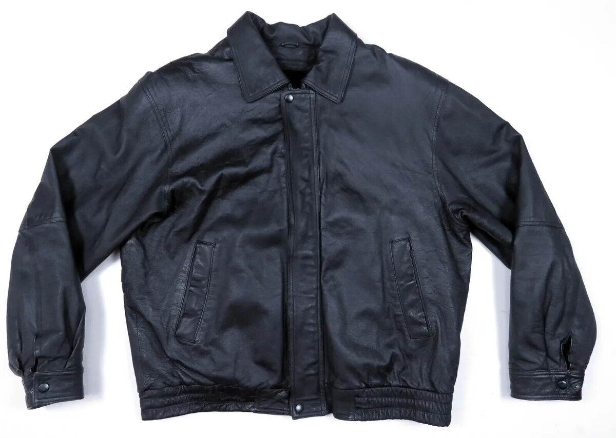 Wilda Genuine Leather Motorcycle Biker Black Mens Full Zip Wilda Genuine Leather Motorcycle Biker Black Mens Full Zip