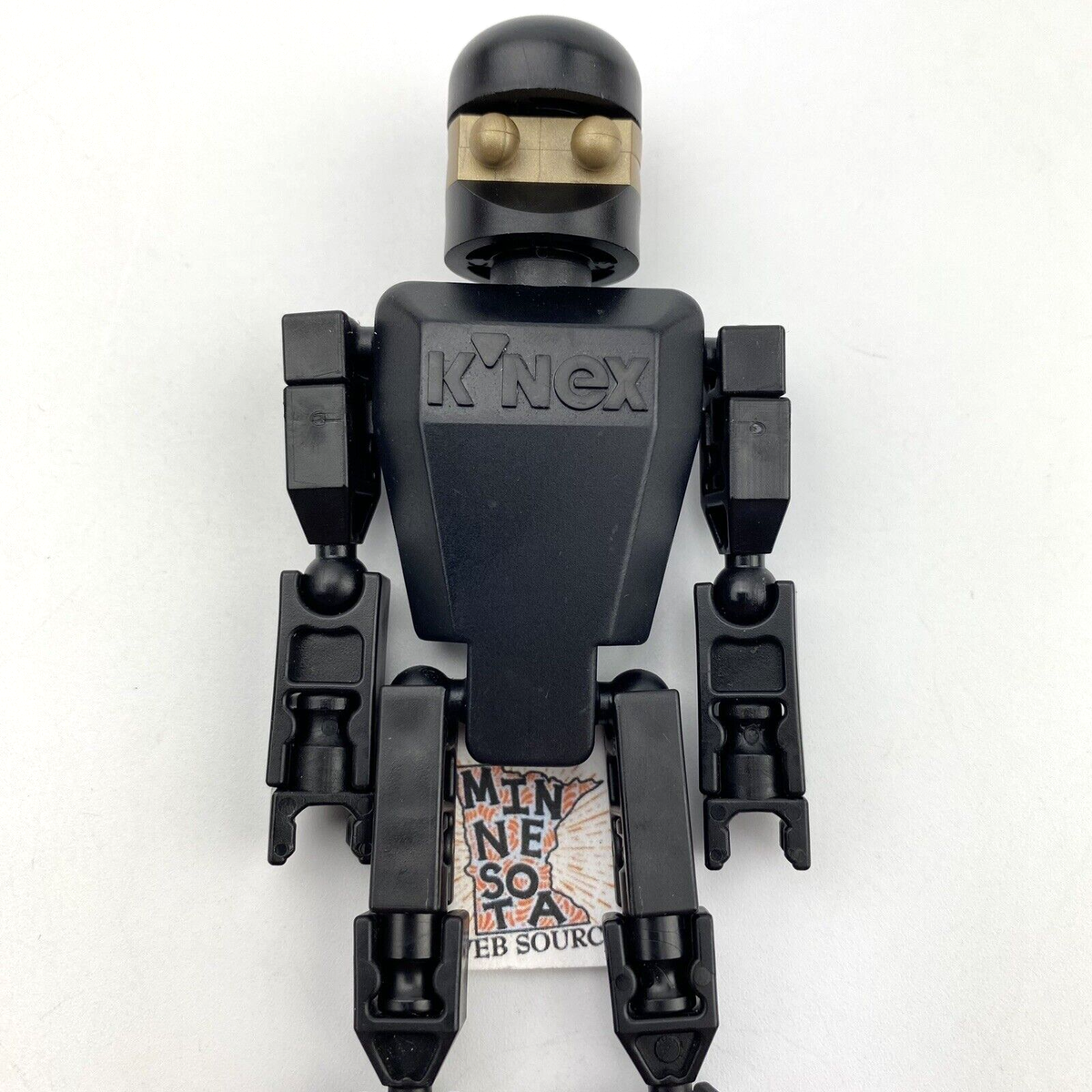 1 Knex Action Figure - K'nex Black/Gold Robot People Men