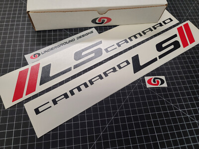 Ls Racing Decal LS Camaro Decals (2pk) Racing Hash Stripe Stickers Fits 2010-2020 LS 2 ...