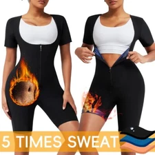 Women Body Shaper Sweat Sauna Suits Slimming Jumpsuits Sports Bodysuit Shapewear