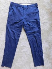 JCrew 98 Ludlow Slim-fit unstructured suit pant stretch cotton 31/34 Navy H4145