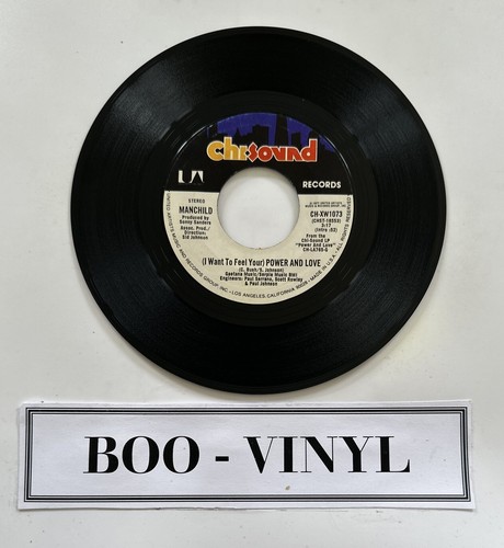 Manchild - (I Want To Feel Your) Power And Love 7” Soul Funk Vinyl Record EX - Picture 2 of 5