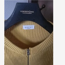 CHEAT 2XL Mustard Cardigan Sweater Men  s Size 110