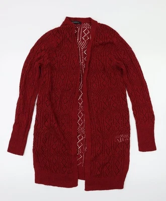 Peacocks Womens Red   Cardigan Jumper Size 8 - Image 1 of 4