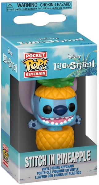Gadget - Disney: Funko Pop! Keychain - Lilo & Stitch - Stitch In Pineapple -D- F-image