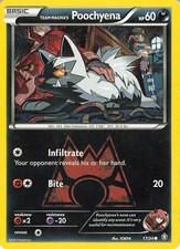 Team Magma's Poochyena 17/34 Double Crisis Regular on eBay