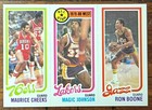 1980-81 Topps Maurice Cheeks/Earvin Magic Johnson/Ron Boone #237 #18 #178 RC