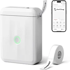 NIIMBOT Marqueur d'étiquettes D110 UPGRADED VERSION Imprimante thermique Bluetooth portable Whi
