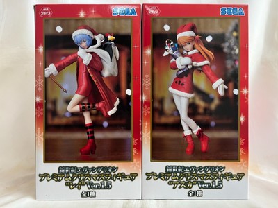 Sega Neon Genesis Evangelion Premium Christmas Figur Rei & Asuka Ver.1.5 Neu