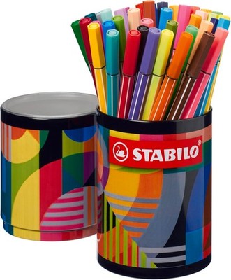 STABILO Pen 68 ARTY Filzstifte, Metallbox, 43 Stück