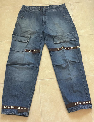 Vintage Y2K Marithe Francois Girbaud Shuttle Baggy Denim Jeans Rave Men 42M x 34