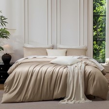 Queen Duvet Cover Set 100 Extra Long Staple Cotton Cooling Bedding