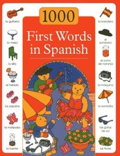 1000 FIRST WORDS IN SPANISH By Sam Budds & Susie Lacome - Hardcover *BRAND NEW*