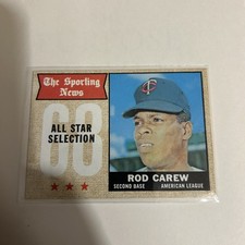 1968 Topps MLB Baseball #363 Rod Carew  Sporting News