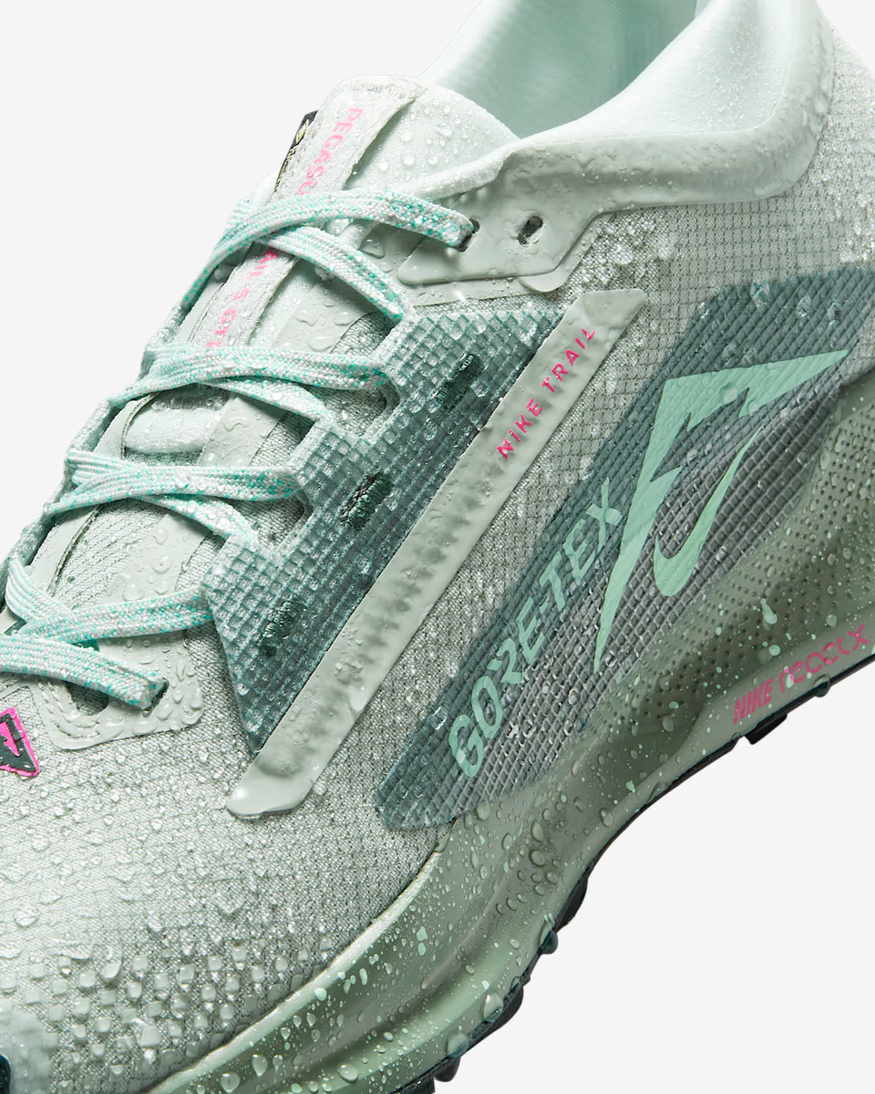 FQ0908-013 Nike Pegasus Trail 5 GORE-TEX Light Silver Clay Green