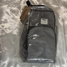 Mancro Gray Diaper Bag Backpack Large Waterproof Travel Baby Bag