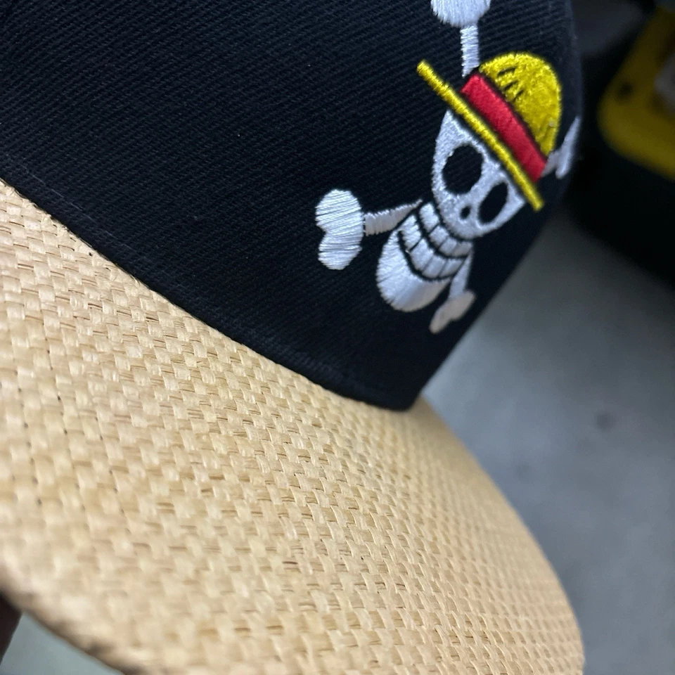 Цельный соломенный козырек пиратская бейсболка  - Изображение 4 из 4