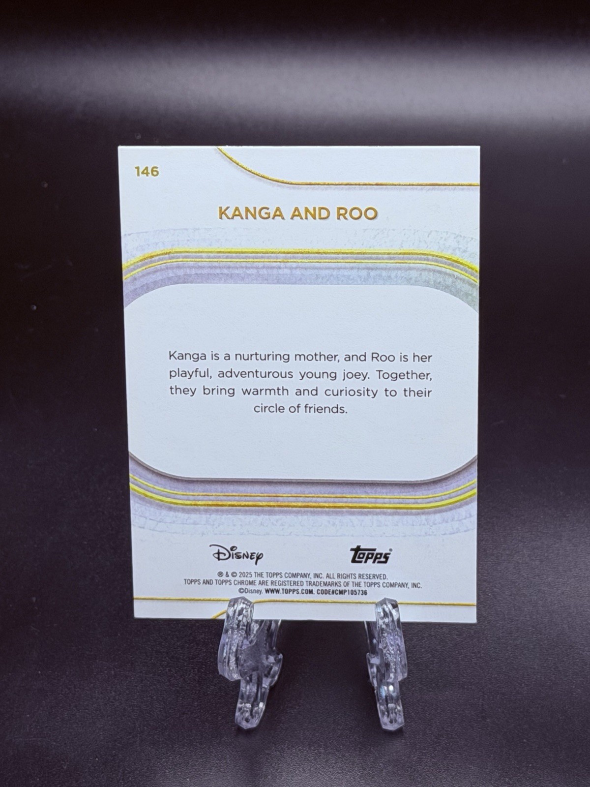 2025 Topps Chrome Disney Sapphire Kanga and Roo #146 Winnie the Pooh