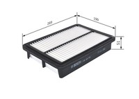 Luftfilter Bosch F 026 400 530 Filtereinsatz FüR Hyundai Tq Travel Cargo Crdi
