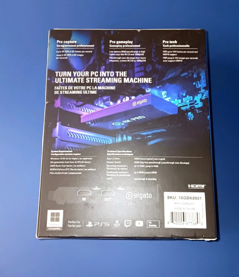 Elgato 4K Pro 8K60 PASSTHROUGH/4K60 Capture Card - Image 4 of 4