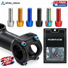6PCS Bike Stem Screw Bicycle Bolts M5x18mm MTB Road Mountain Bike Bolts M5 18mm