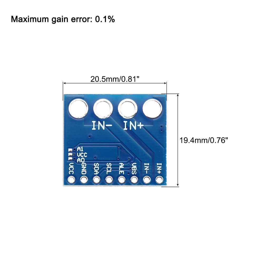 5 juegos INA226 I2C sensor de corriente bidireccional monitor de alimentación de voltaje de corriente continua Foto 2 de 4