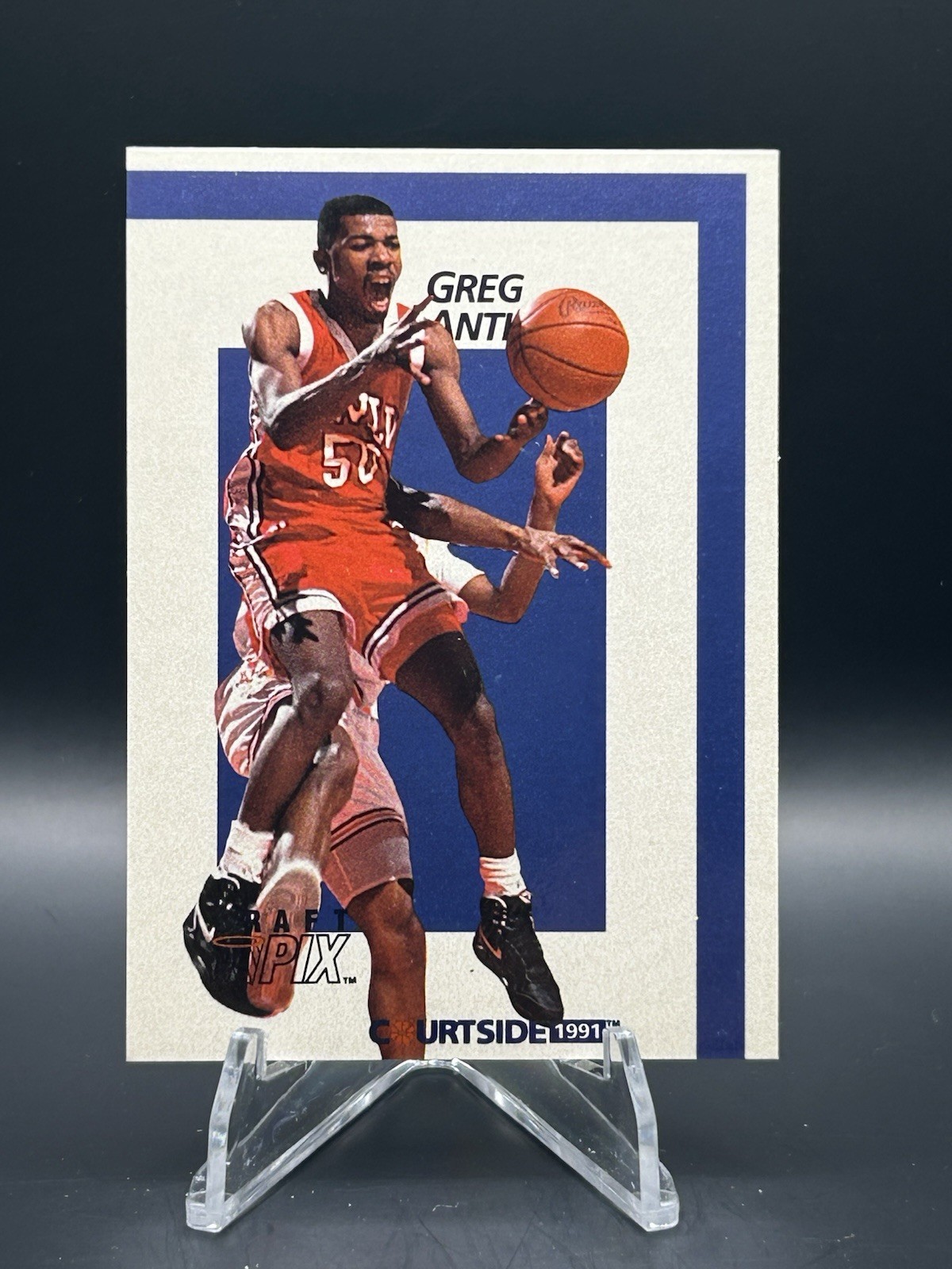 1991 Courtside Greg Anthony #4 New York Knicks